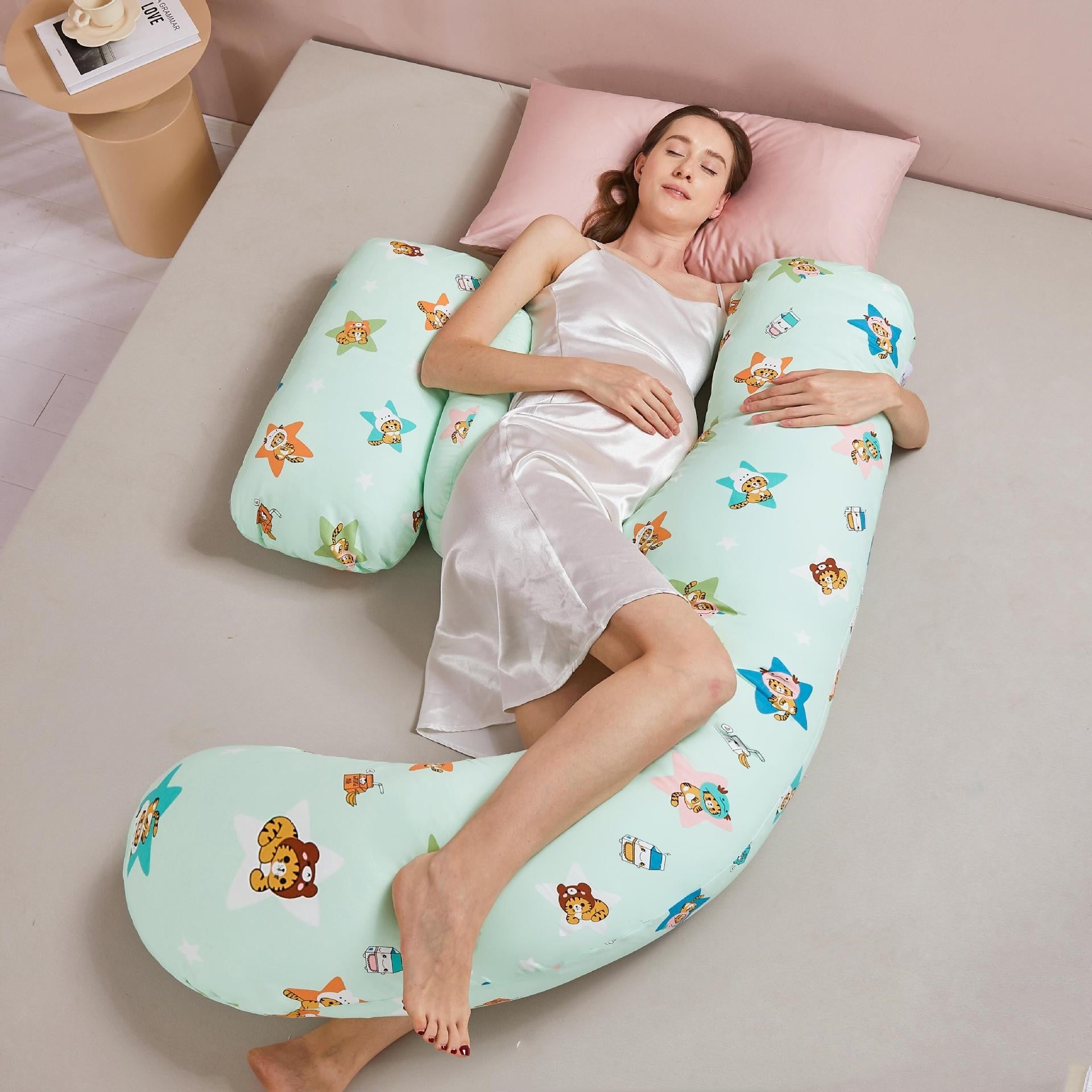 Memory Foam Pillow Tencel Maternity Elarose Cute tiger
