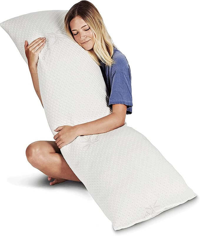 Memory Foam Pregnancy Pillow Cozy NUVÉLA White