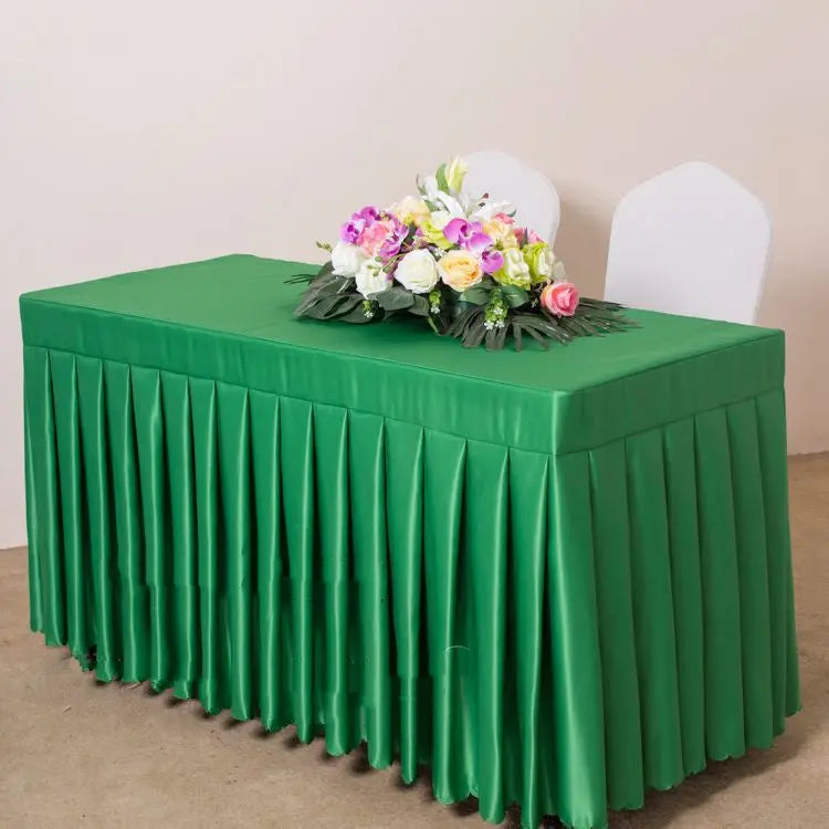 Outdoor Table Cover Satin Fitted ETOILEA Green satin-140x60x75cm