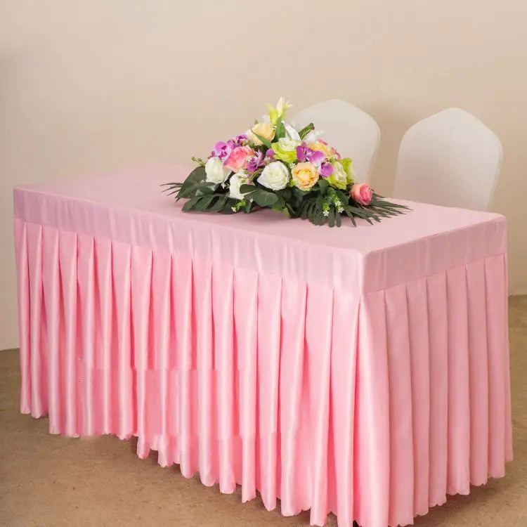 Outdoor Table Cover Satin Fitted ETOILEA Pink satin-140x40x75cm