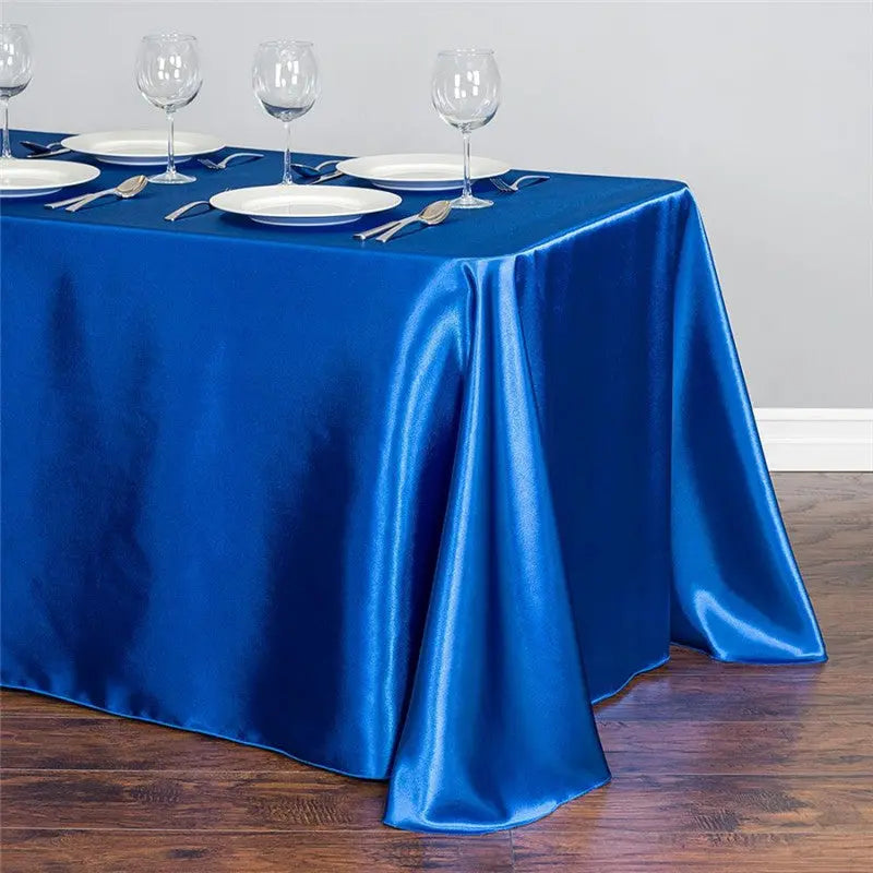 Outdoor Table Cover Satin Party LUMINAIRE Sapphire-145x300cm