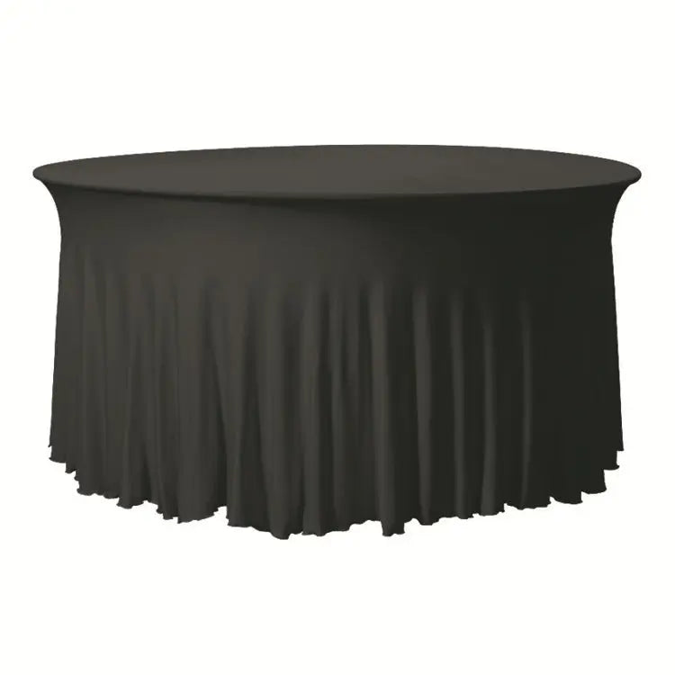 Outdoor Table Cover Stretch Skirted MIRELLE Black-160x75CM