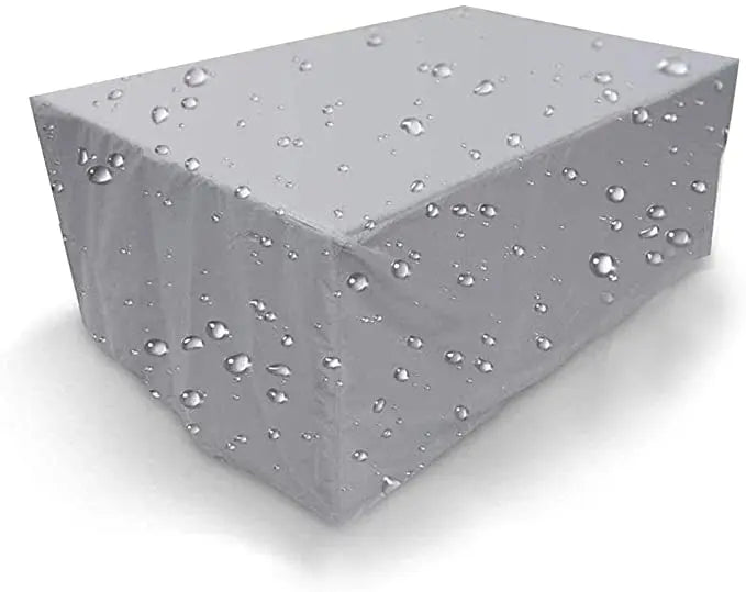 Outdoor Table Cover Waterproof Neoprene PLUIRA Grey-123X123X74cm
