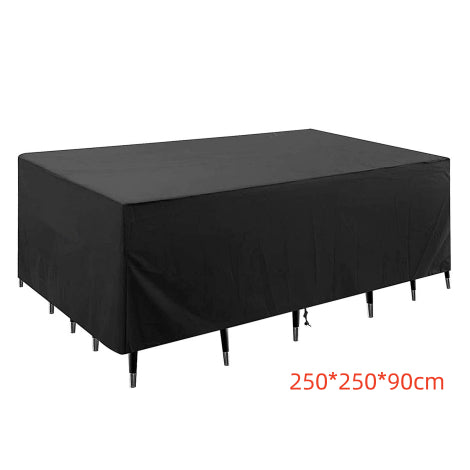 Outdoor Table Cover Waterproof Noirelle 210D silver coated Oxford clot-250 250 90cm