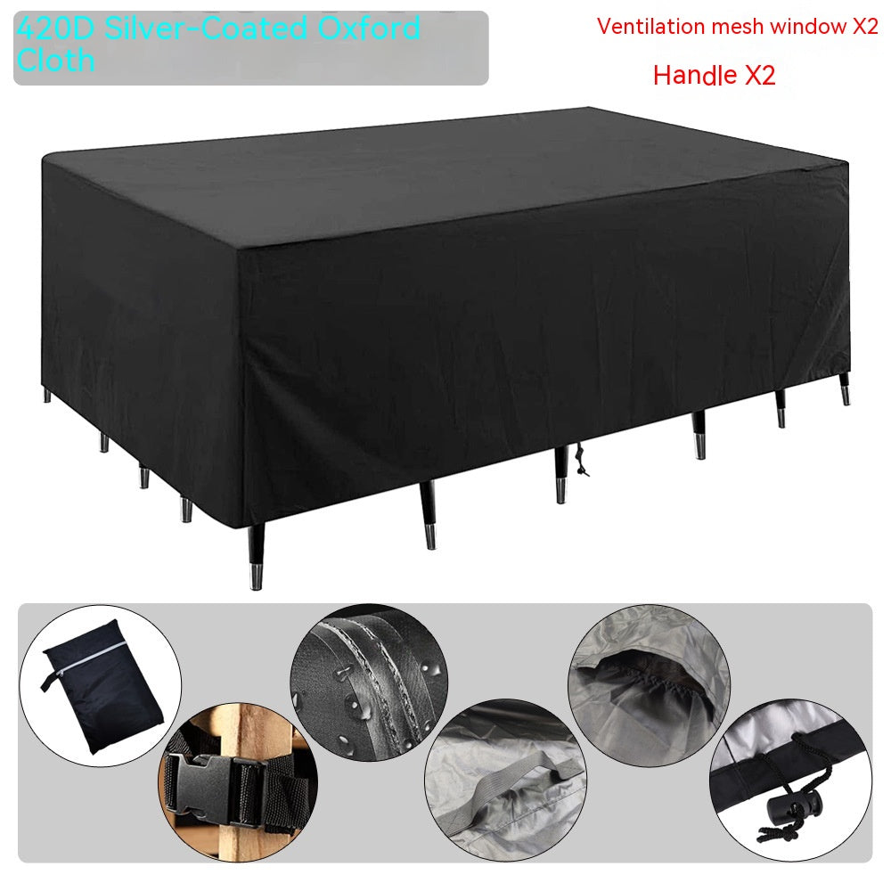 Outdoor Table Cover Waterproof Noirelle Style A-270x180x89cm