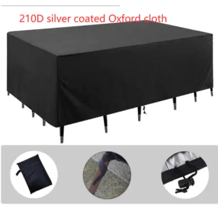 Outdoor Table Cover Waterproof Velara 210D silver coated Oxford clot-152x104x71cm