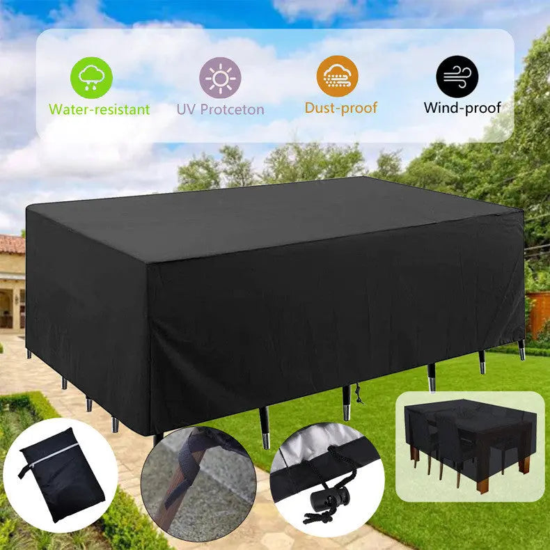 Outdoor Table Cover Waterproof Velara 210D silver coated Oxford clot-90x90x90cm