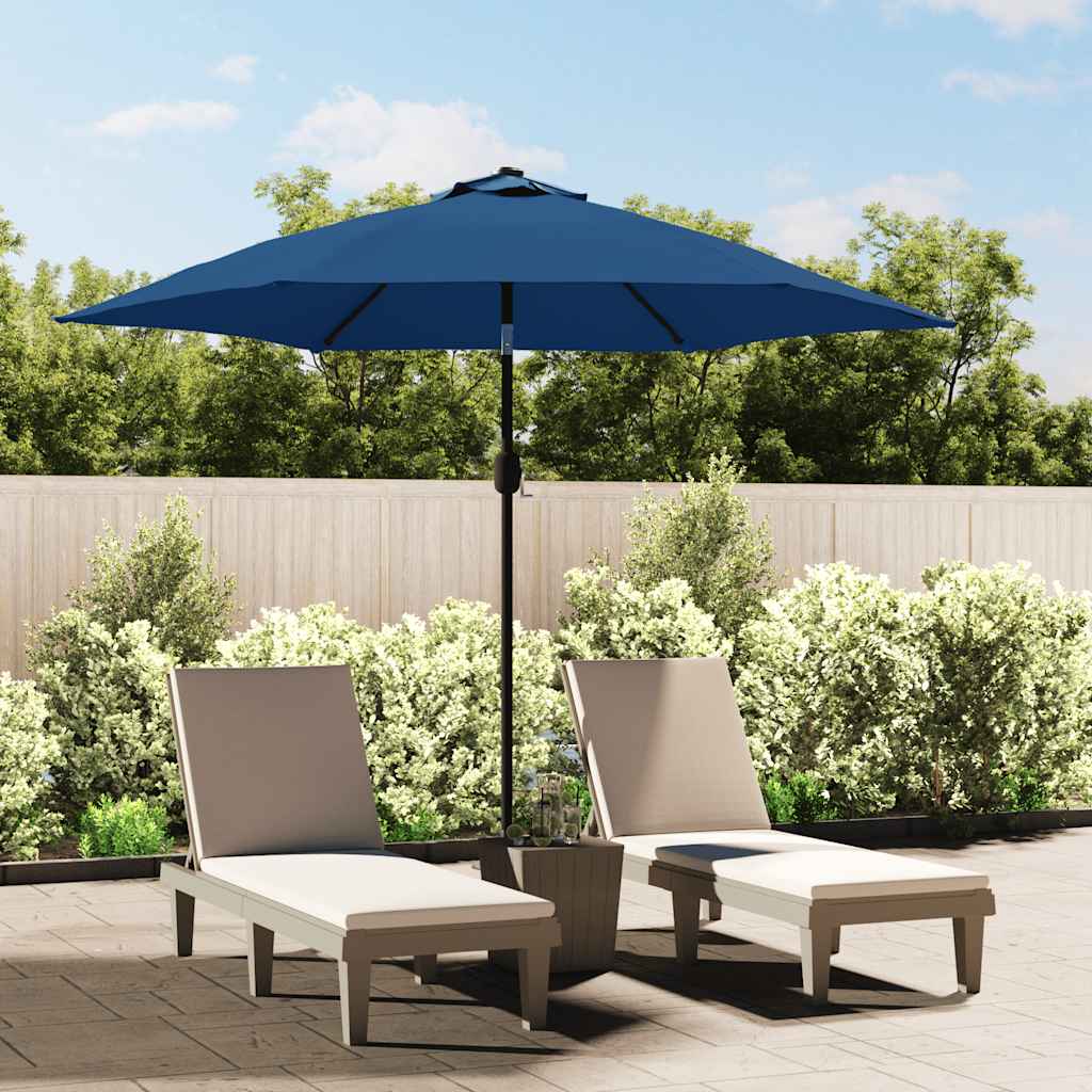 Parasol Replacement Cover UV-Guard Polyester LUCIE Azure blue