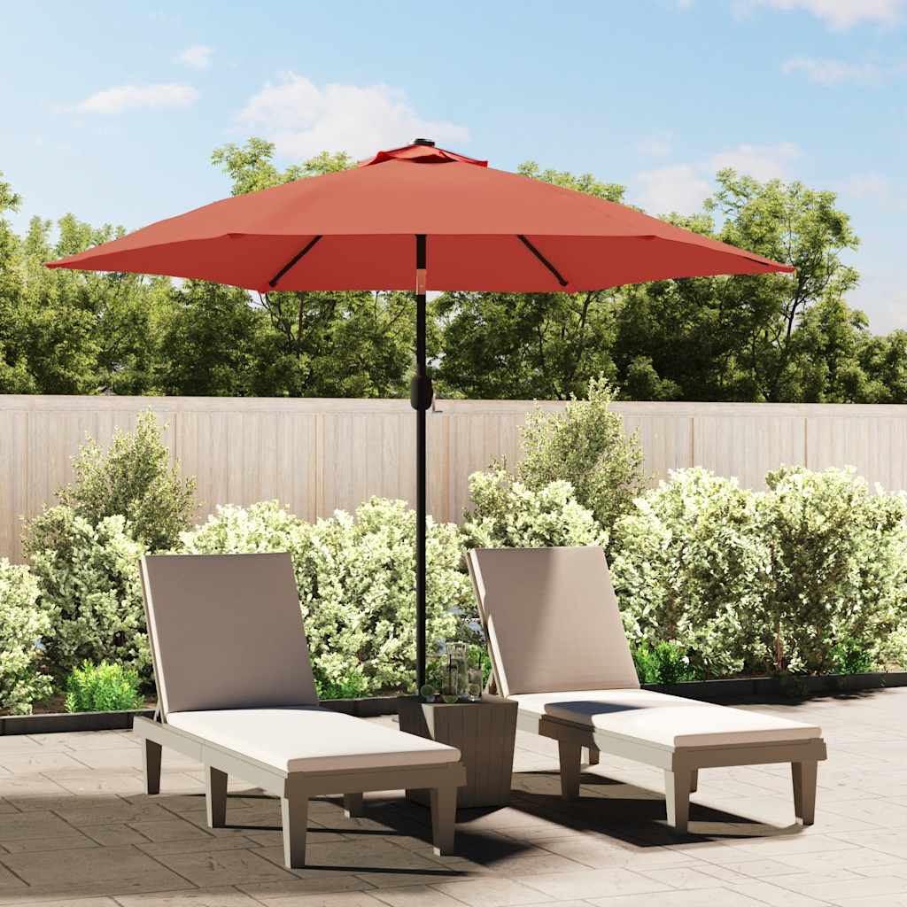 Parasol Replacement Cover UV-Guard Polyester LUCIE terracotta