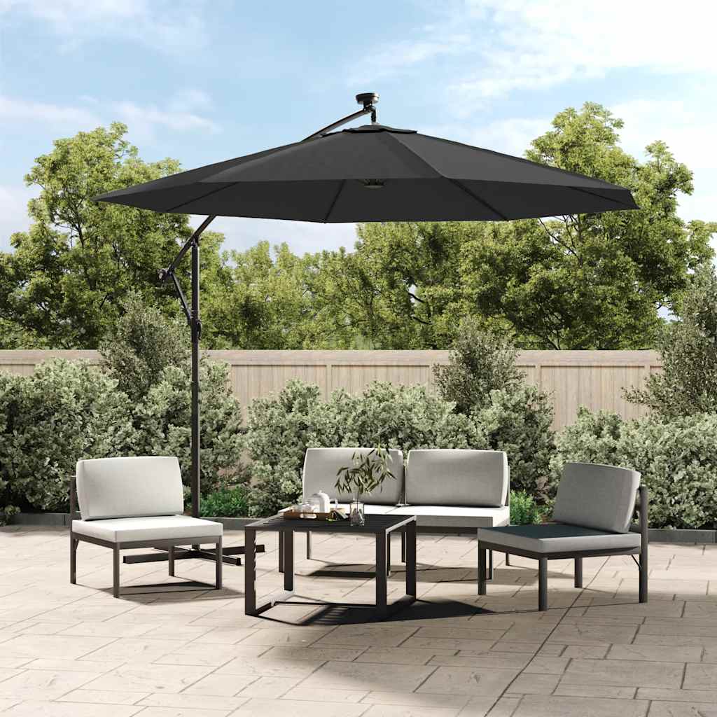 Parasol Replacement Cover UV-Resistant ELODIE anthracite-350 cm