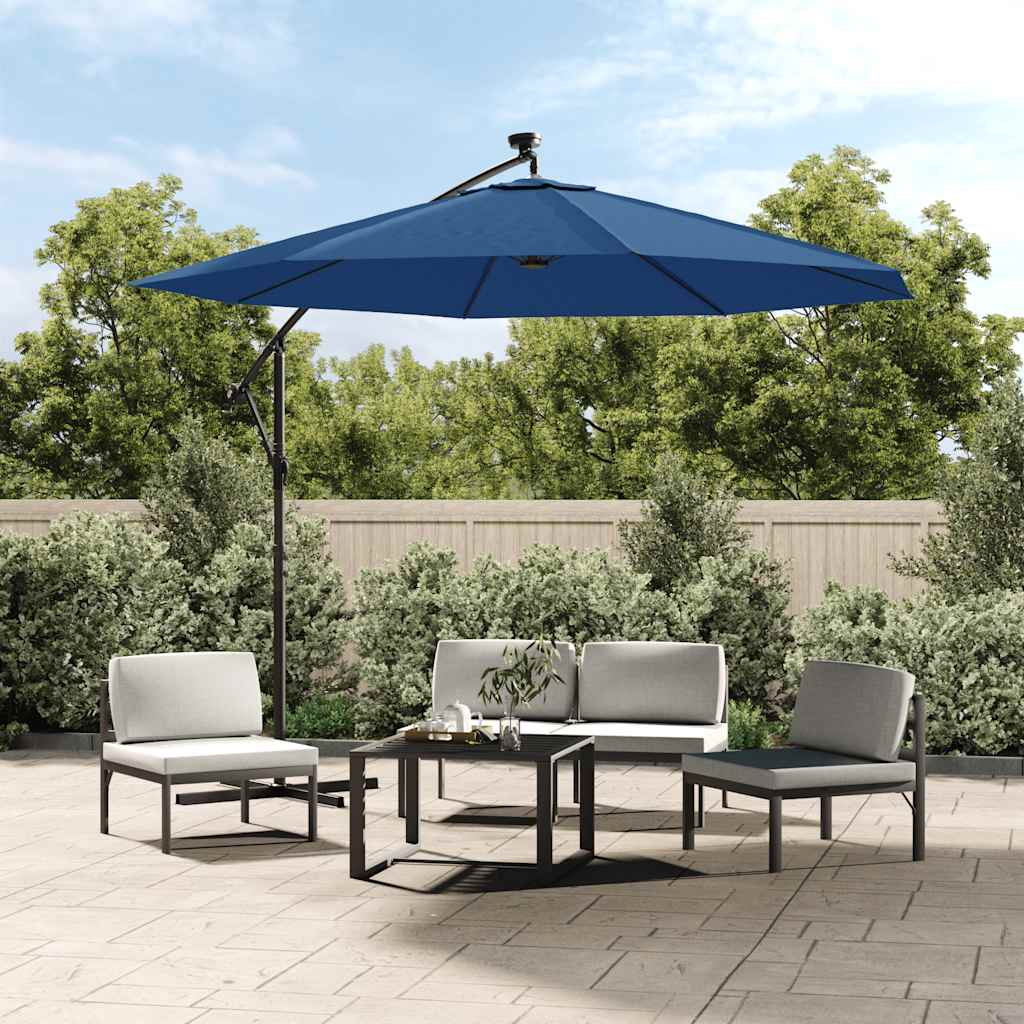 Parasol Replacement Cover UV-Resistant ELODIE Azure blue-300 cm