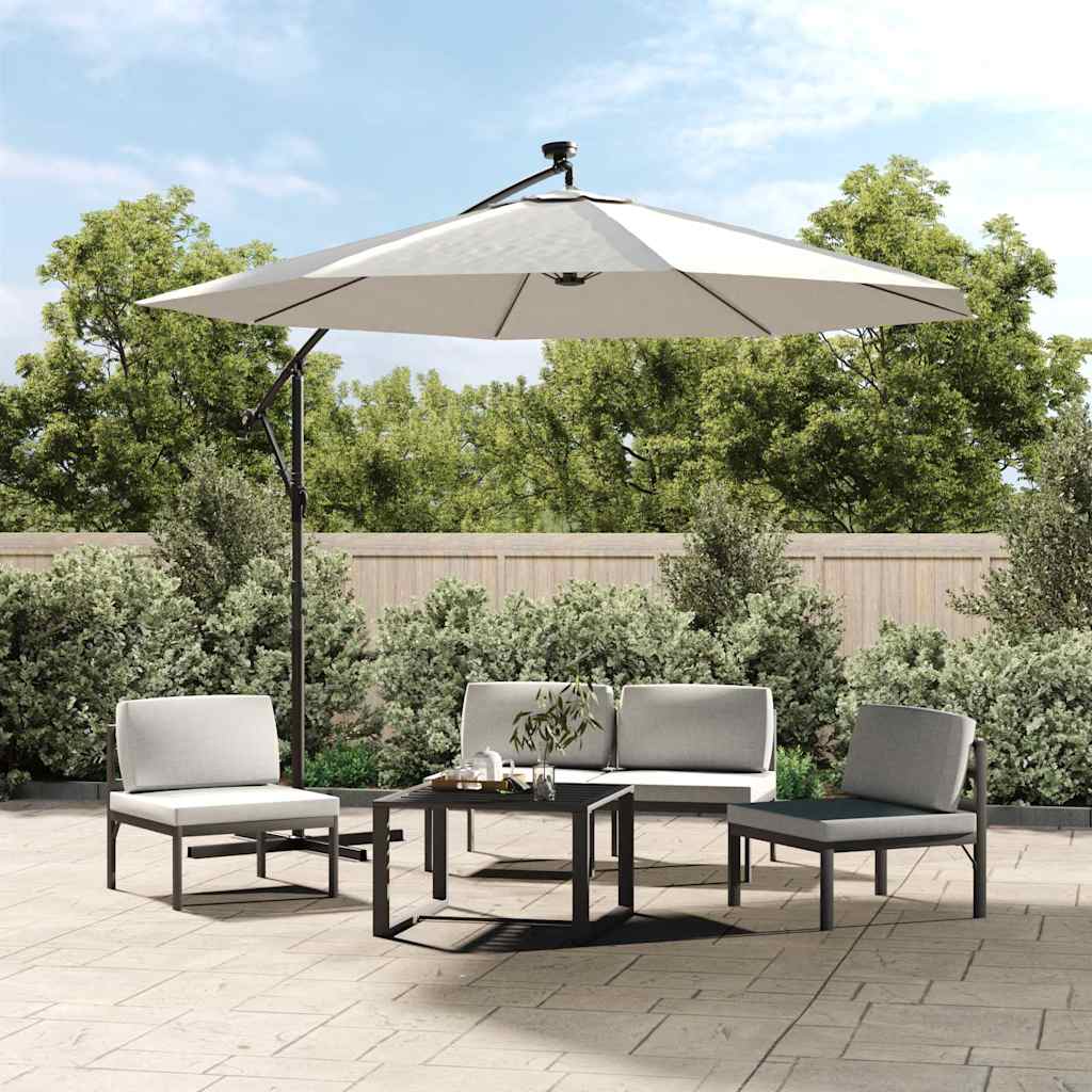 Parasol Replacement Cover UV-Resistant ELODIE Sand color-300 cm