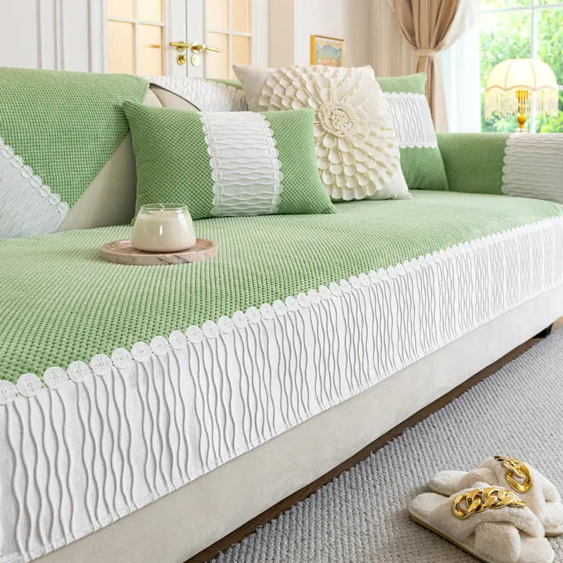 Pet Protection Cover Chenille Cozy LUMIERE Green-70x180cm