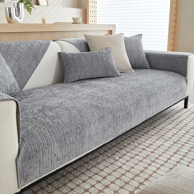 Pet Protection Cover Chenille Minimalist CHENEAU Gray-90x180cm