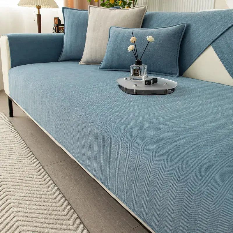 Pet Protection Cover Chenille Minimalist LUMIELA Harbour Blue-70x150CM