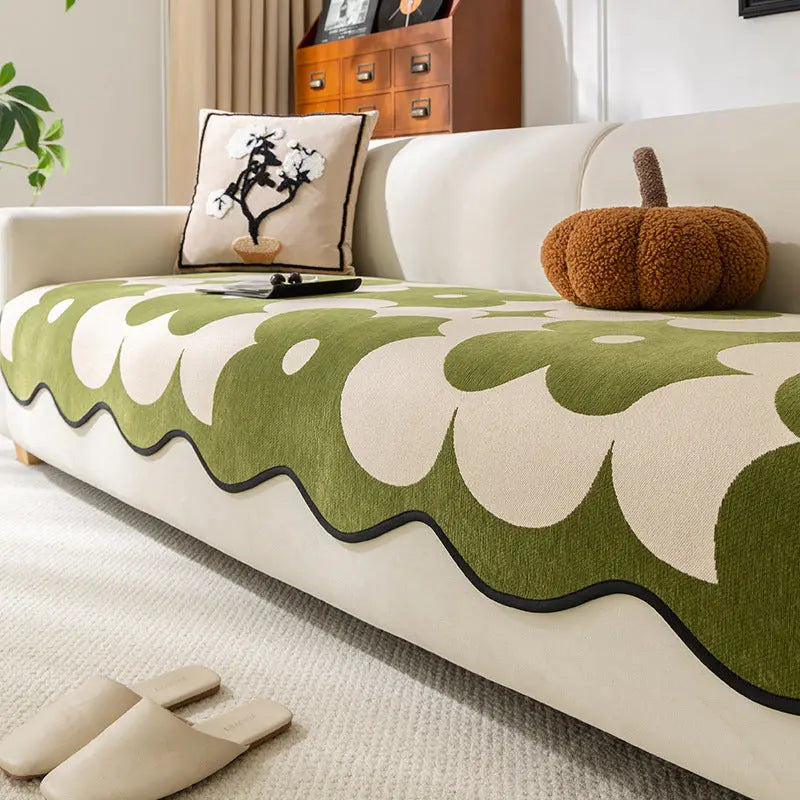 Pet Protection Cover Chenille Modern LUVÉRAE Green-90X260cm