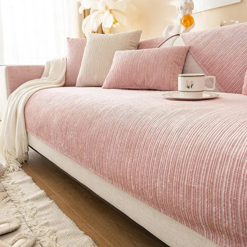 Pet Protection Cover Chenille Non-Slip LUMIERE Cloud Water Pink-70X70cm