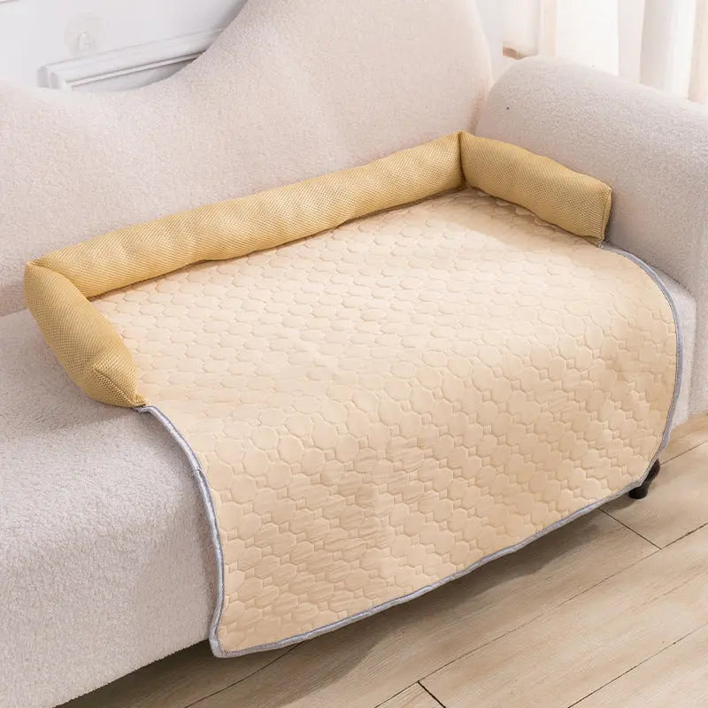 Pet Protection Cover Cooling Ice-Silk GLACÉO Khaki-75x75cm