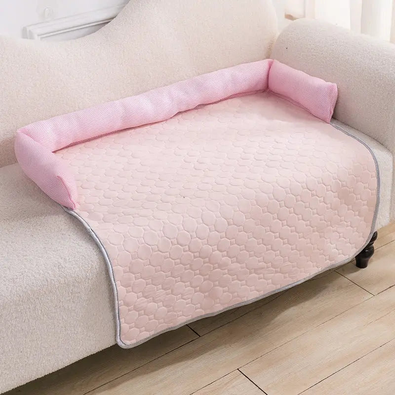 Pet Protection Cover Cooling Ice-Silk GLACÉO Pink-75x75cm