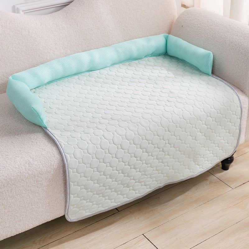 Pet Protection Cover Cooling Ice-Silk NOELETTE Light Blue-75x75cm