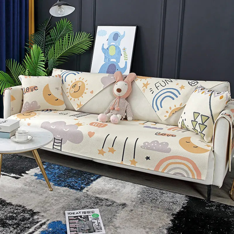 Pet Protection Cover Cotton Minimalist LUNETTE Graffiti Mula-65x90cm