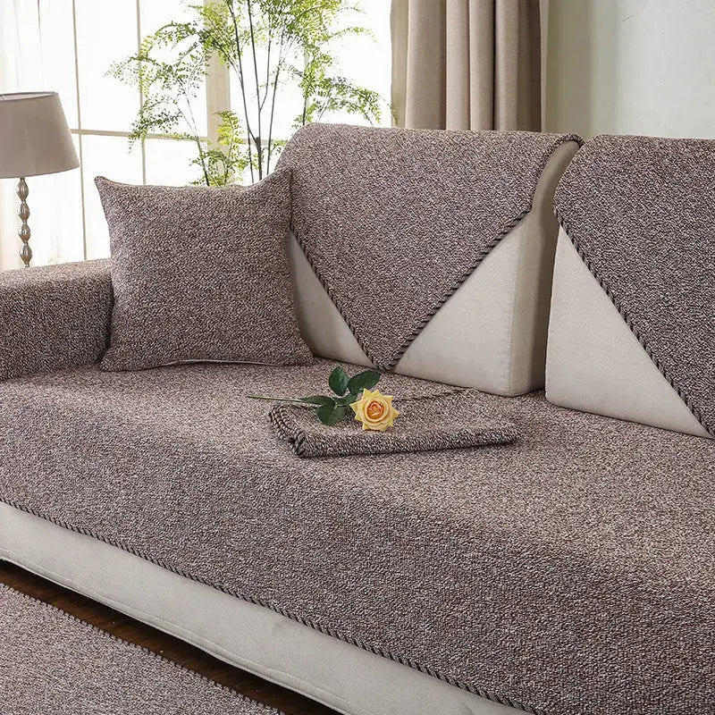 Pet Protection Cover Cotton Non-Slip LINÉAIRE Coffee-70x120CM