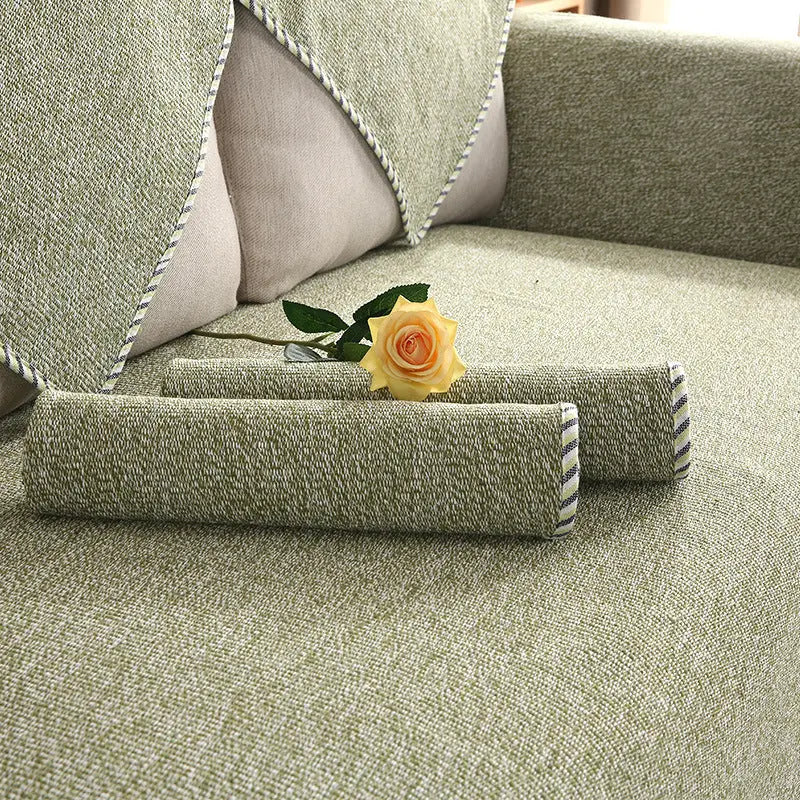 Pet Protection Cover Cotton Non-Slip LINÉAIRE Green-70x150CM