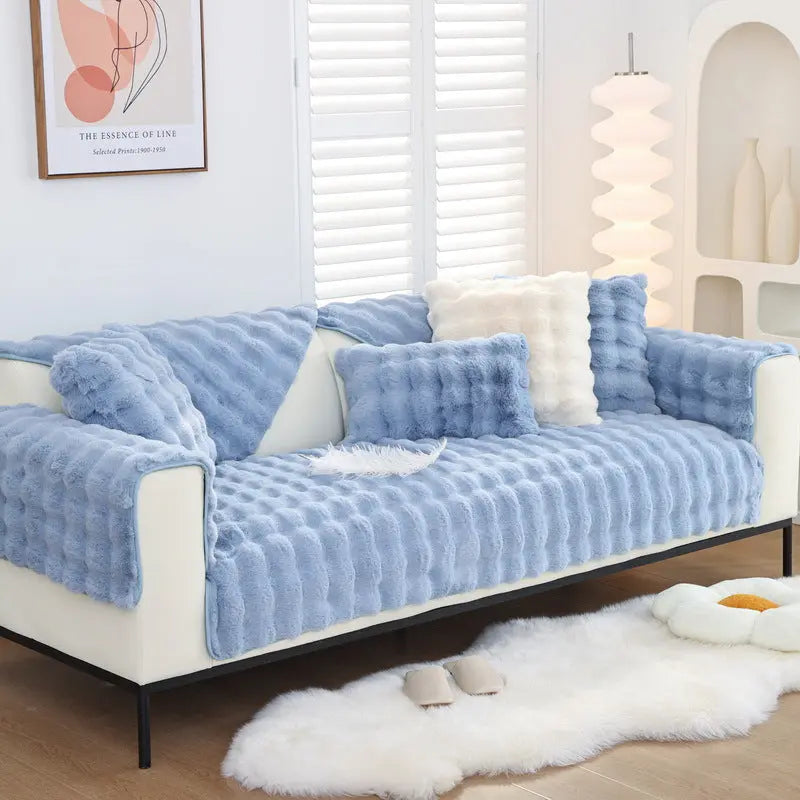 Pet Protection Cover Flannel Cozy LUMIERA Light Blue-30x50cm pillowcase