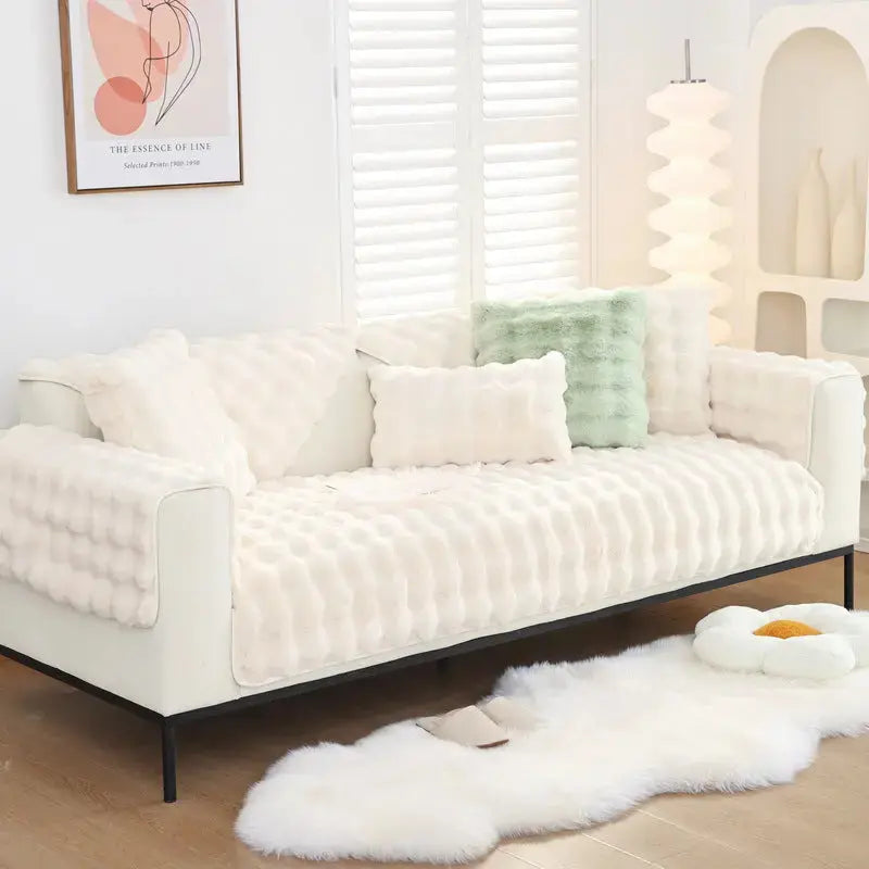 Pet Protection Cover Flannel Cozy LUMIERA White-30x50cm pillow