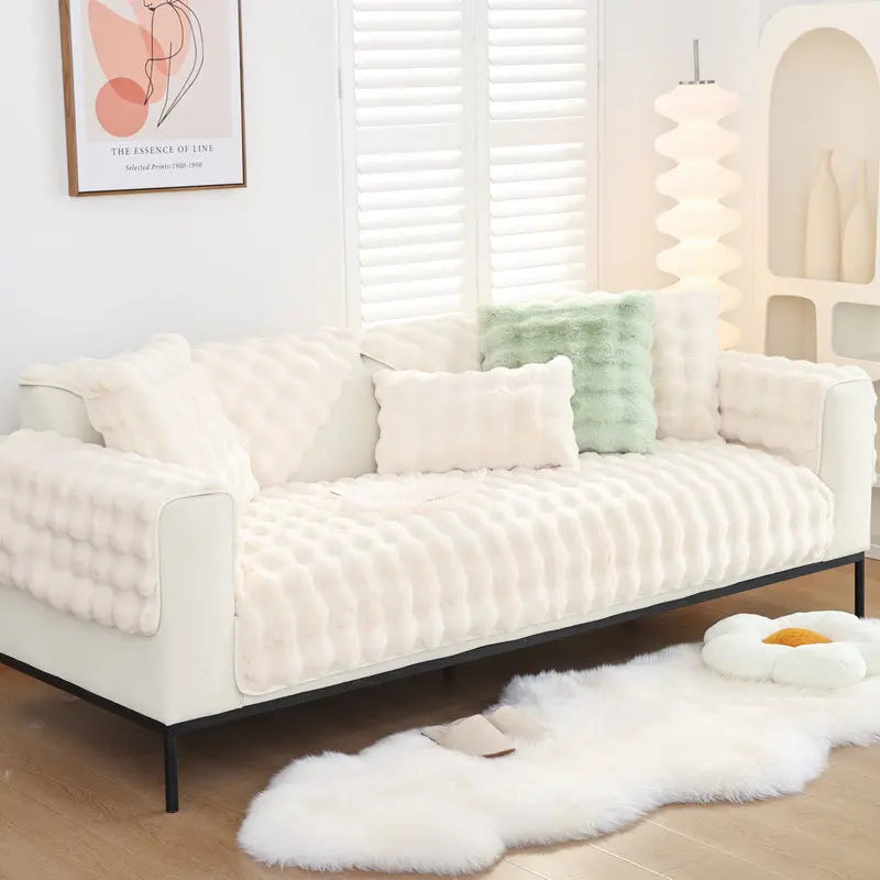 Pet Protection Cover Flannel Cozy LUMIERA White-45x45cm pillow