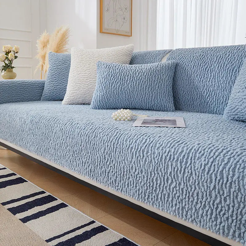 Pet Protection Cover Flannel Cozy LUMIÈRE Caterpillar Blue-70X210CM