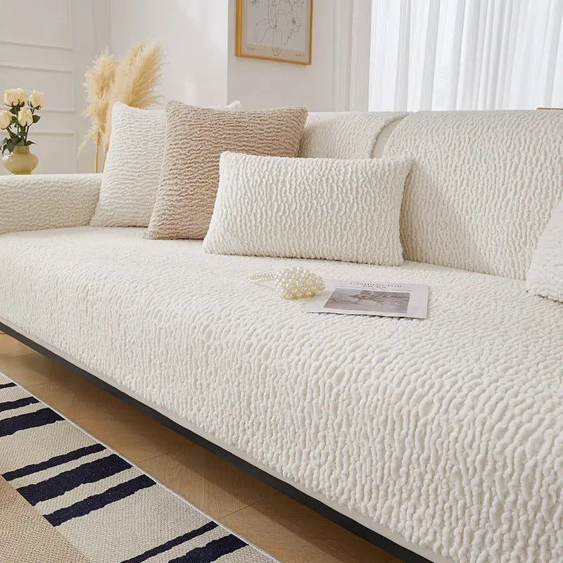 Pet Protection Cover Flannel Cozy LUMIÈRE Caterpillar White-110X180CM