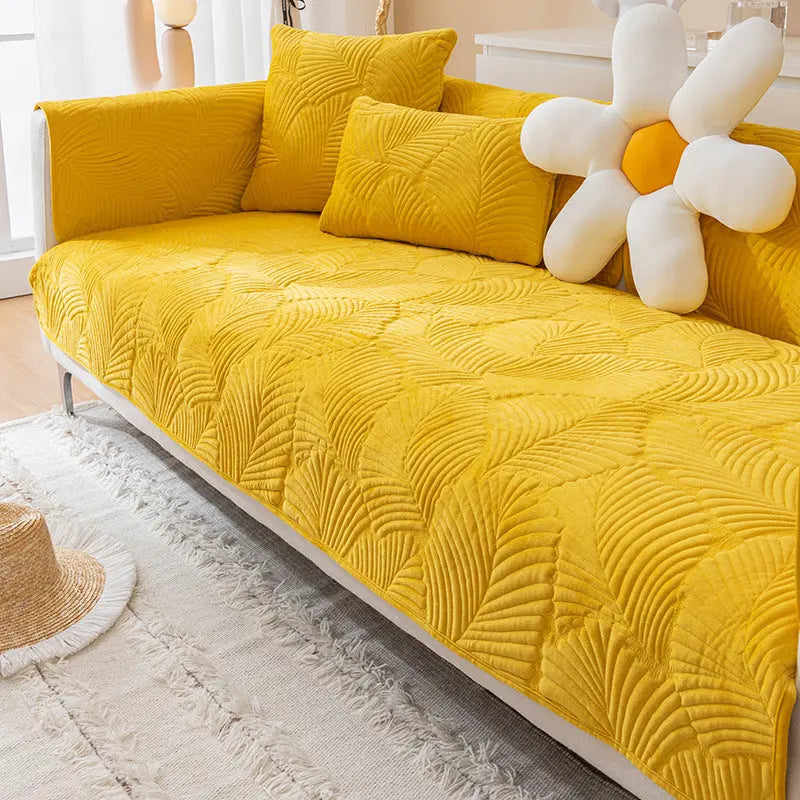Pet Protection Cover Flannel Minimaliste CELINEA Bright Yellow-110x110CM