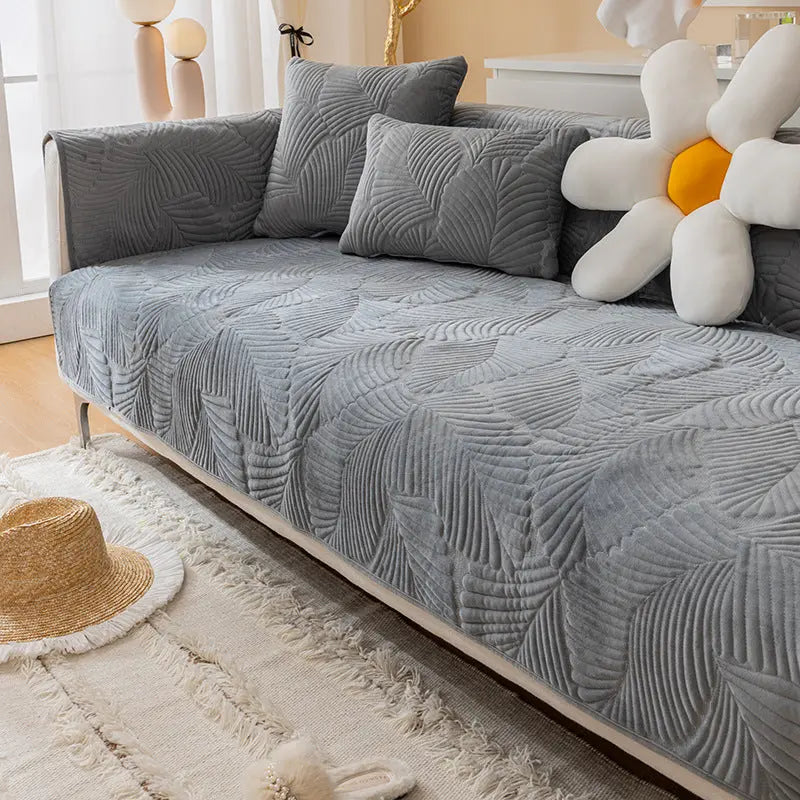 Pet Protection Cover Flannel Minimaliste CELINEA Light Gray-90x180CM