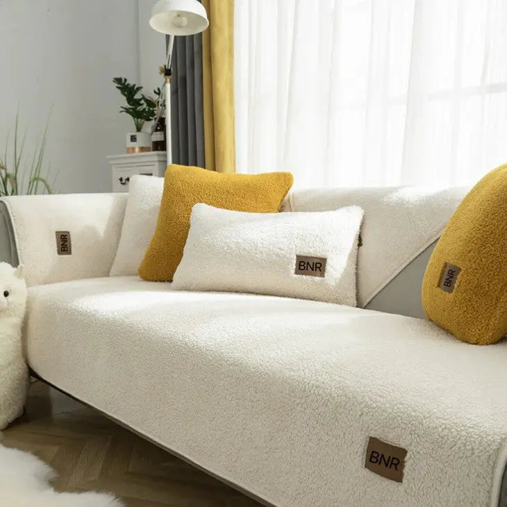 Pet Protection Cover Lambswool Washable LINAË White-90X180cm
