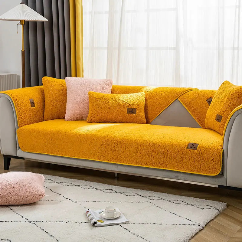 Pet Protection Cover Plush Cozy LAMINA Yellow-70X180CM