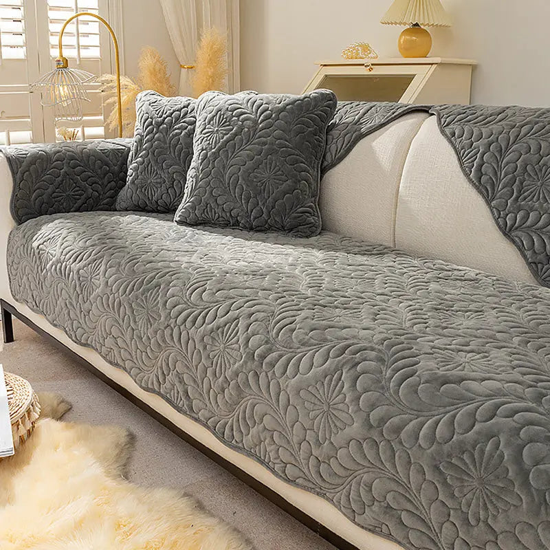 Pet Protection Cover Plush Cozy NEIGEAU Dark Grey-70x180cm