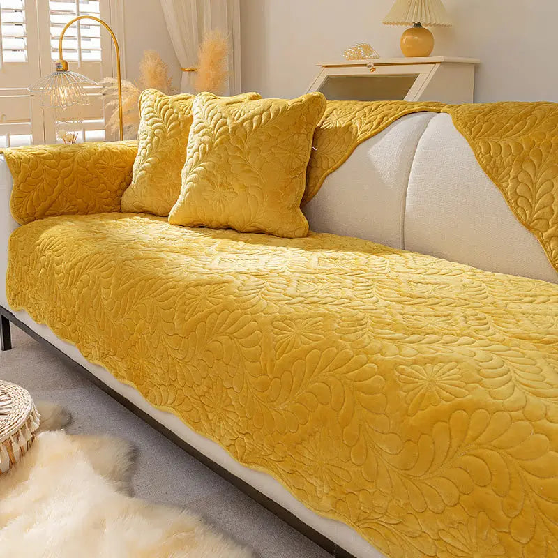 Pet Protection Cover Plush Cozy NEIGEAU Yellow-90x160cm