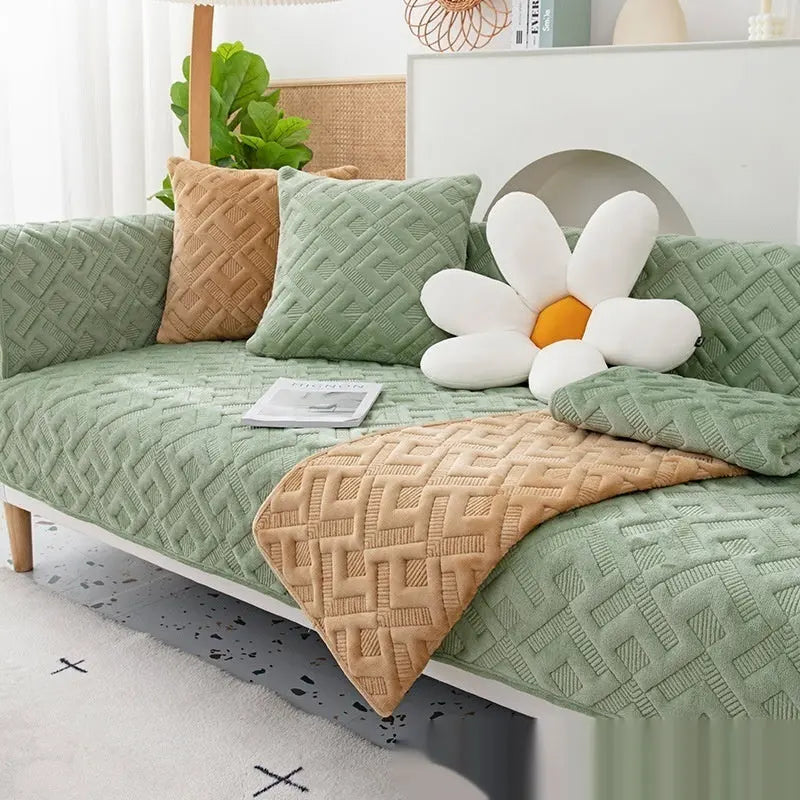 Pet Protection Cover Plush Minimalist LUCETTE Matcha Green-90X240