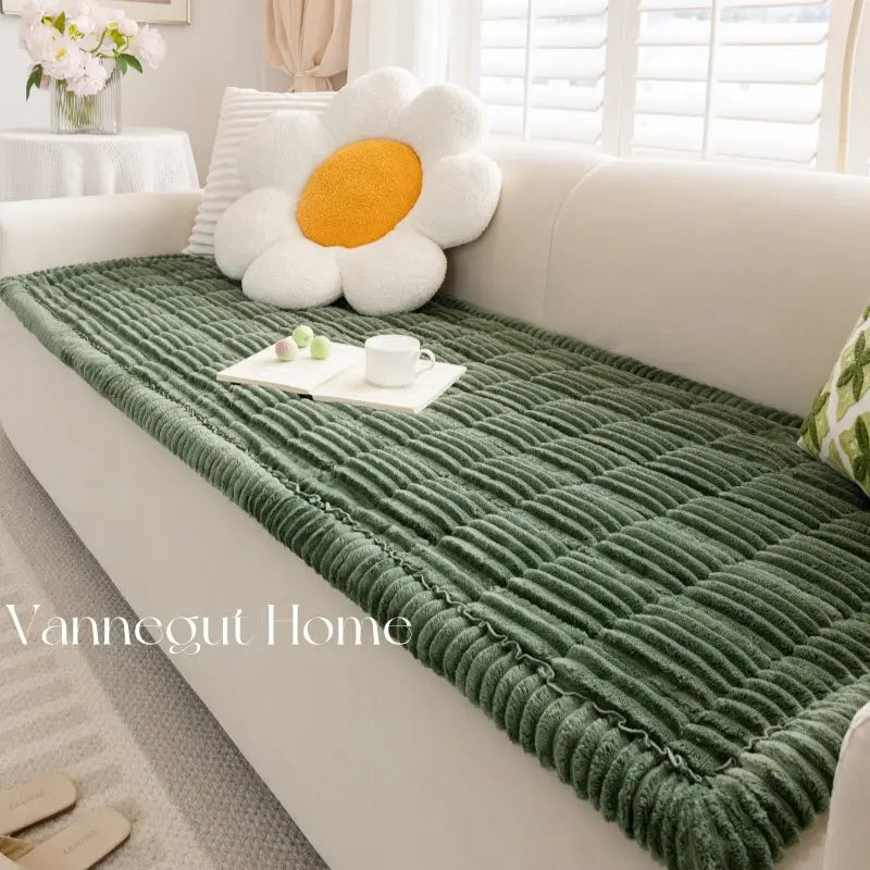 Pet Protection Cover Plush Non-Slip LUMIEREA Dark Green-70X150cm