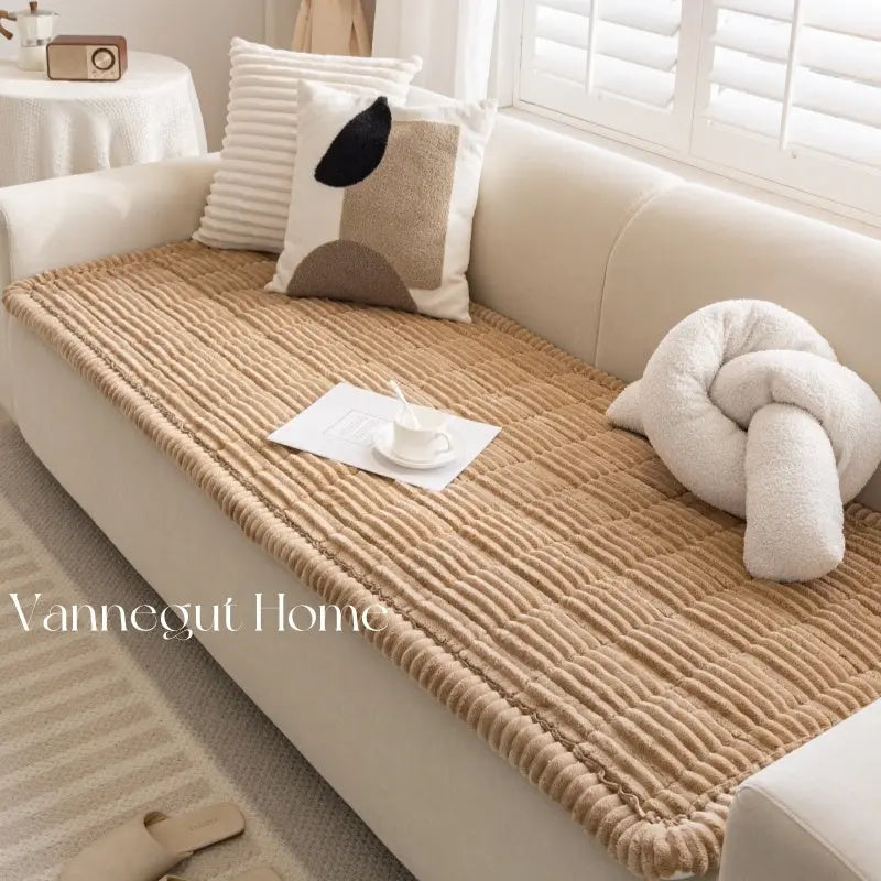 Pet Protection Cover Plush Non-Slip LUMIEREA Light Coffee-70X150cm