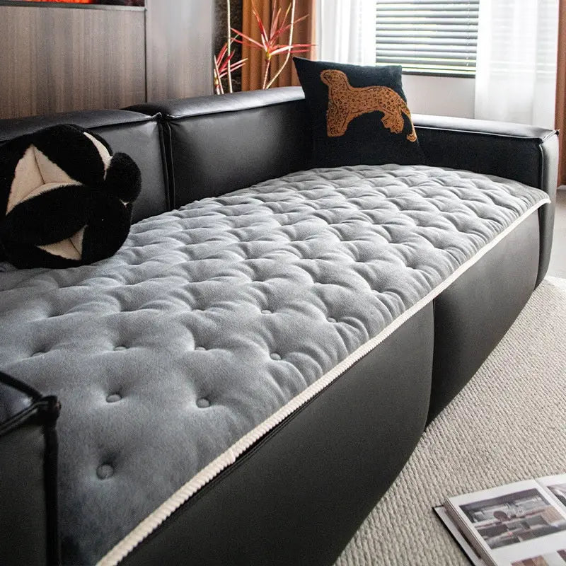 Pet Protection Cover Plush Non-Slip LUSIEN Gray-70x180cm