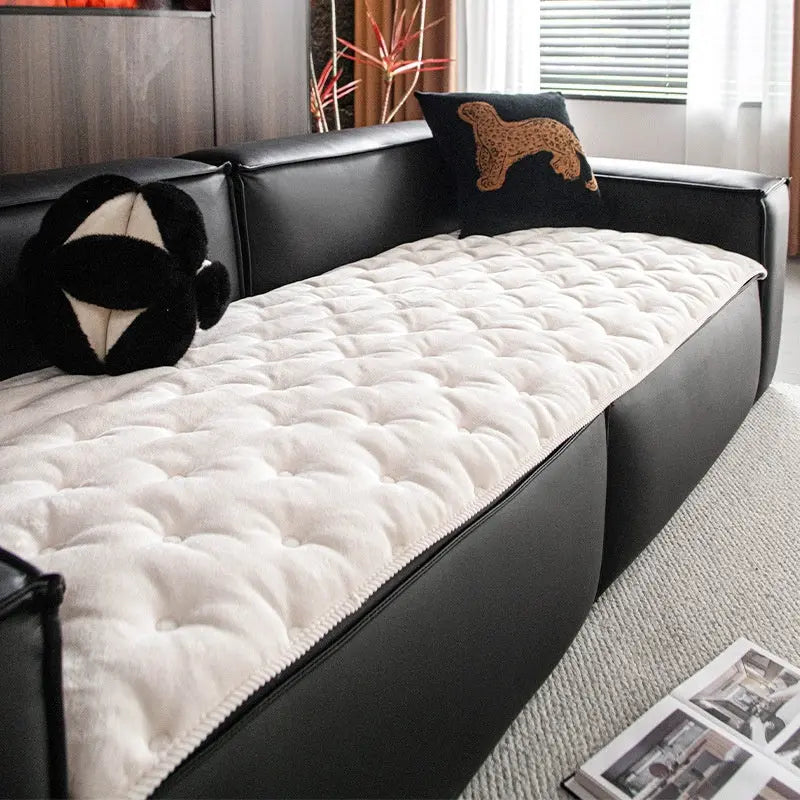 Pet Protection Cover Plush Non-Slip LUSIEN White-70x150cm