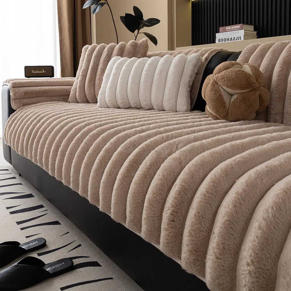 Pet Protection Cover Suede Plush Antislip LAPINEA Light Coffee-110X160cm