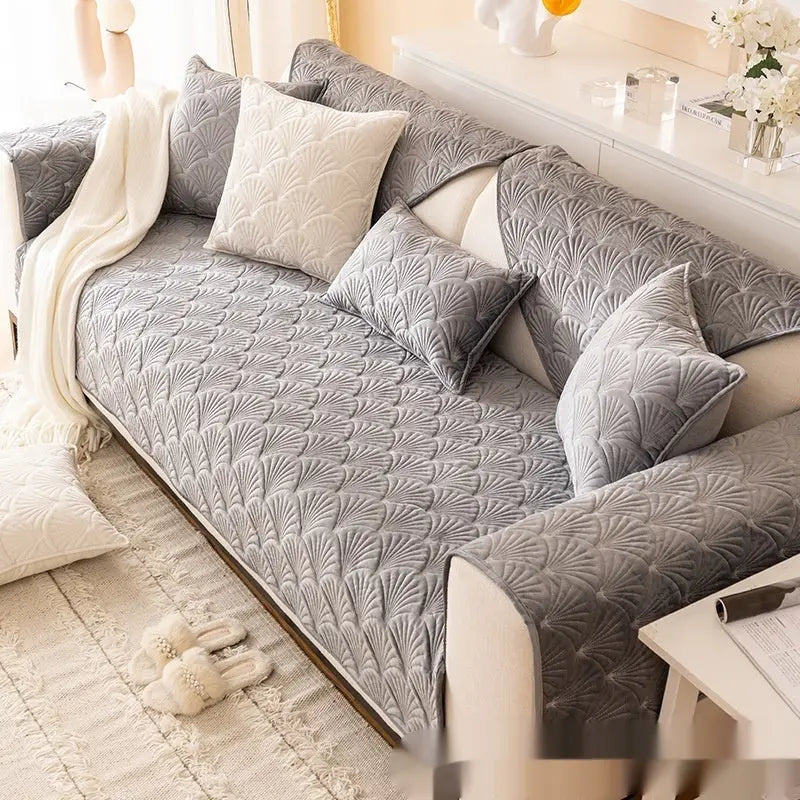Pet Protection Cover Velvet Thermal SOLENE Gray-110X110