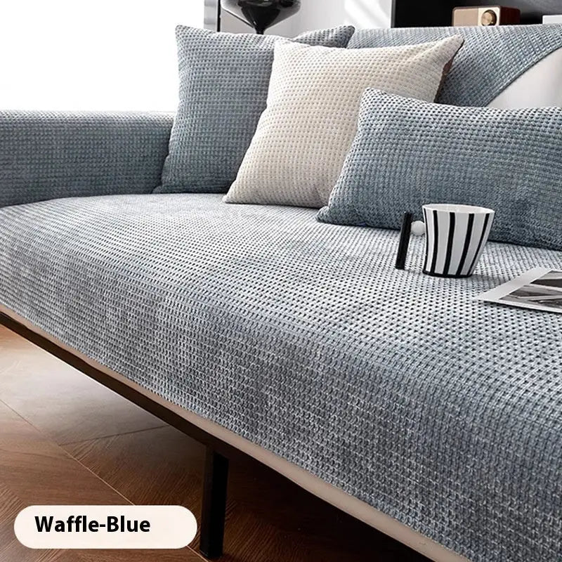 Pet Protection Cover Waterproof Chenille LAVOIE Blue-90X70cm