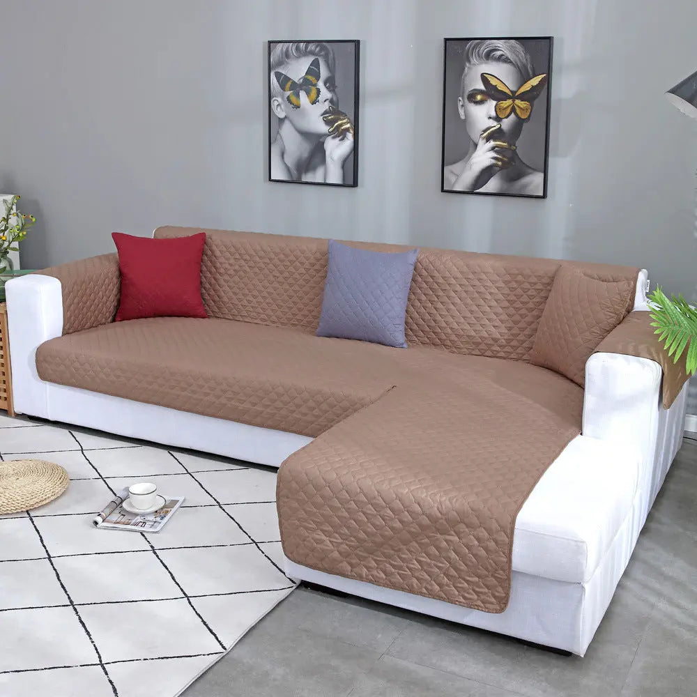 Pet Protection Cover Waterproof Quilted CHERIE Sofa cover camel-Three persons 167x190cm