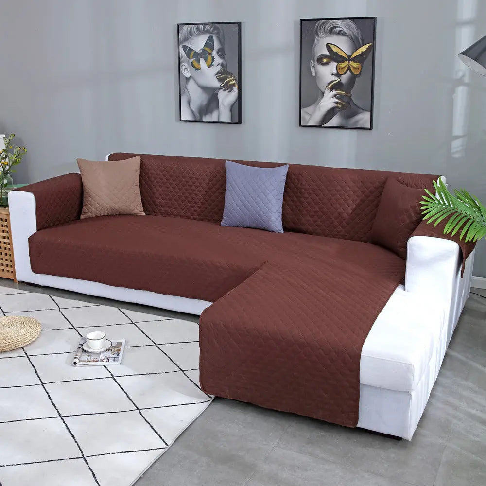 Pet Protection Cover Waterproof Quilted CHERIE Sofa cover coffee-Three persons 167x190cm