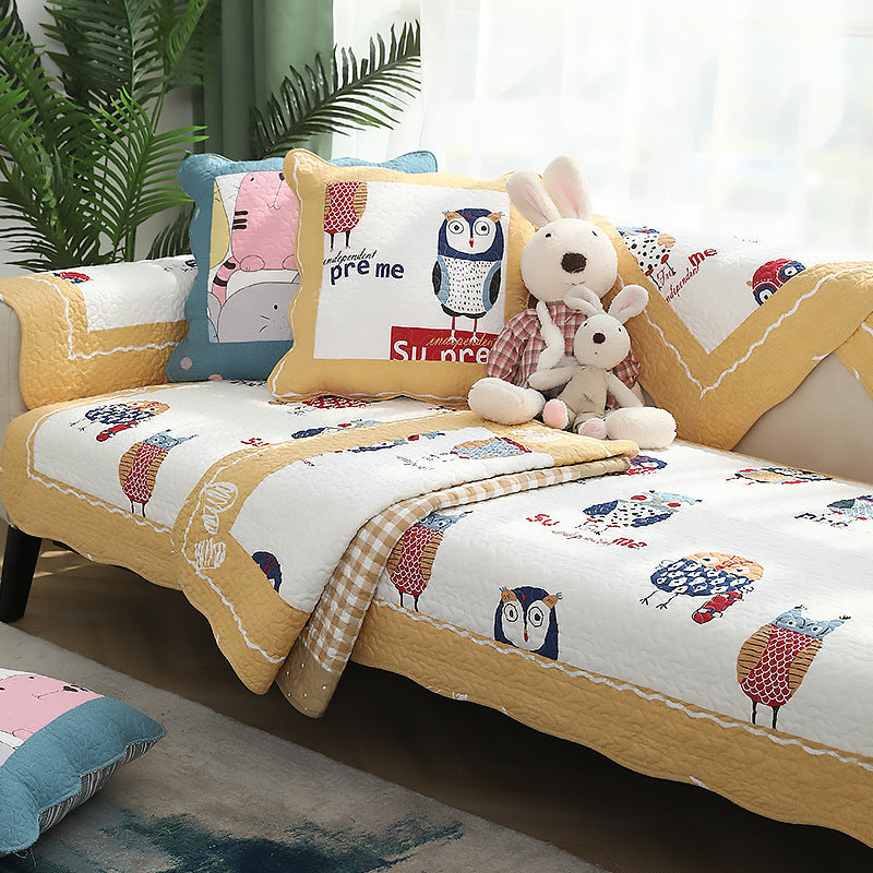 Pet Throw Anti-Scratch Sofa Cover LUMIELA Cartoon Owl-70x210cm