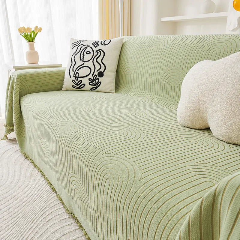 Pet Throw Chenille Anti-Scratch LUMIERE Yb Qifeng Roll Green-180X320cm